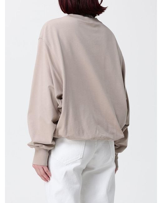 Brunello Cucinelli White Cotton Crew Neck Sweatshirt With Emblem