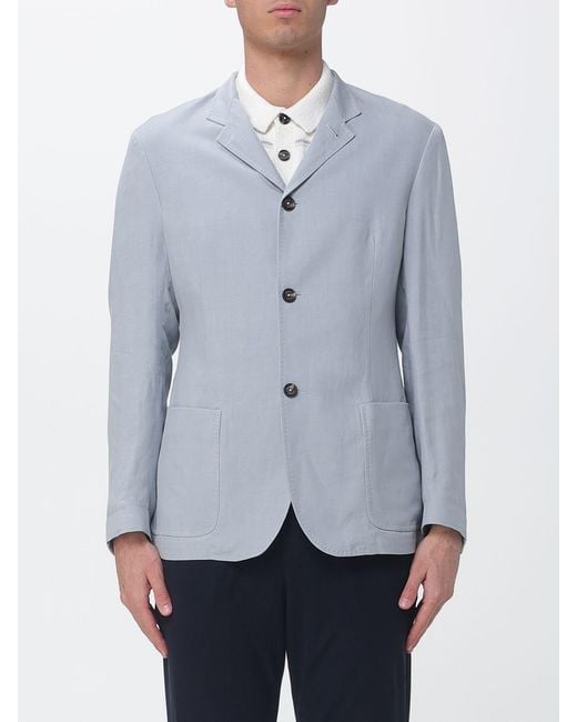 Eleventy Gray Single Breasted Blazer for men