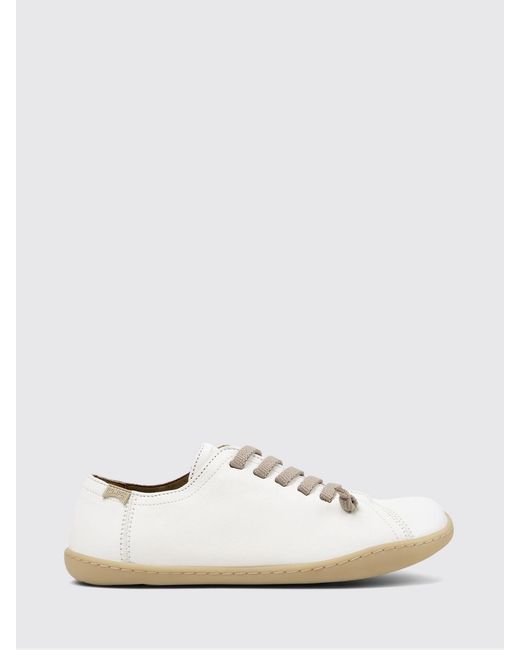 Camper White Peu Leather Sneakers
