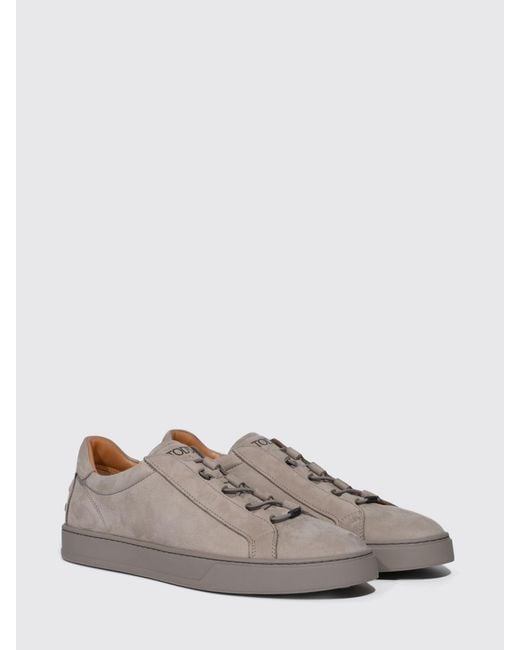 Tod's Gray Nubuck Sneakers for men