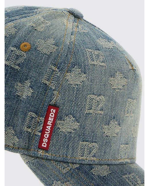 DSquared² Blue Hat for men