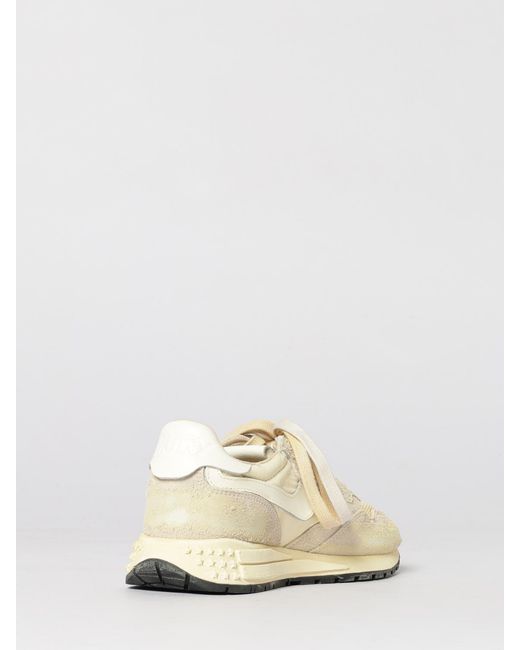 Autry Natural Reelwind Used Suede And Nylon Sneakers