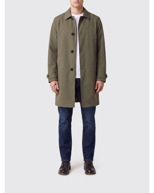 Aspesi Natural Single-Breasted Knee-Length Trench Coat for men