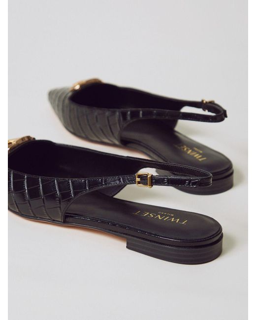 Twinset White Ballet Flats