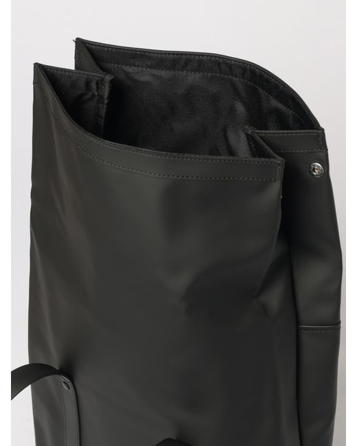 Rains Black 2 Way Tote Backpack for men