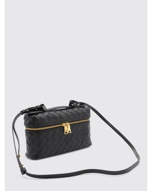 Bottega Veneta Black Bang Bang Woven Leather Bag