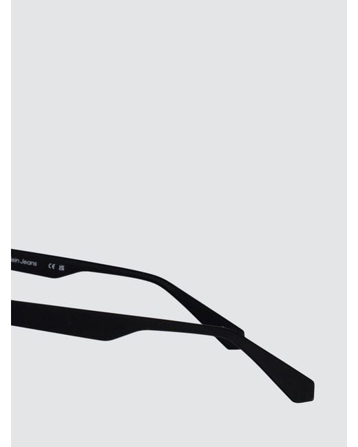 Calvin Klein White Aviator Sunglasses for men