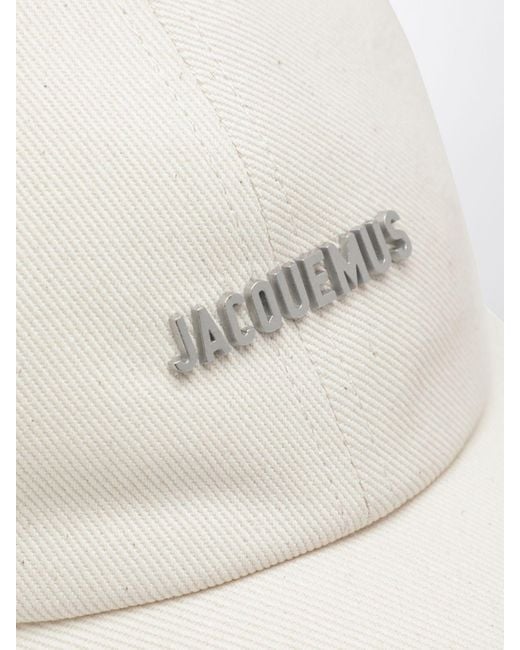 Jacquemus White Gadjo Cotton Twill Hat