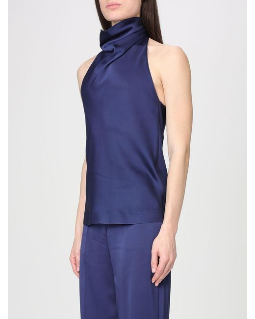 Stella McCartney Blue Satin Top