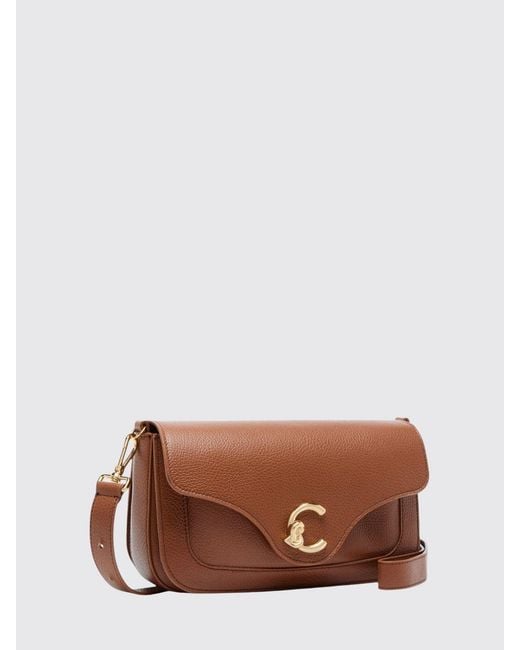 Coccinelle Brown C-Me Grained Leather Bag