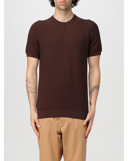 Camiseta Drumohr de hombre de color Brown