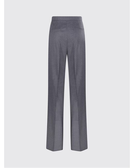 Max Mara Black Virgin Wool Formal Trousers
