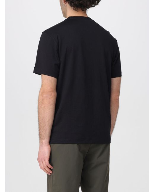 Zanone Black Basic Cotton And Silk T-Shirt for men