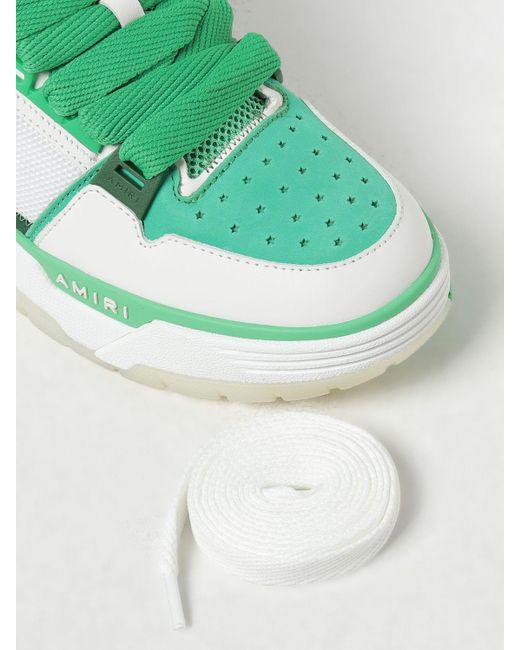 Sneakers MA-1 in pelle e mesh di Amiri in Green da Uomo
