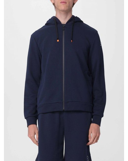 Suns Boards Blue Hooded Zip Sweatshirt for men