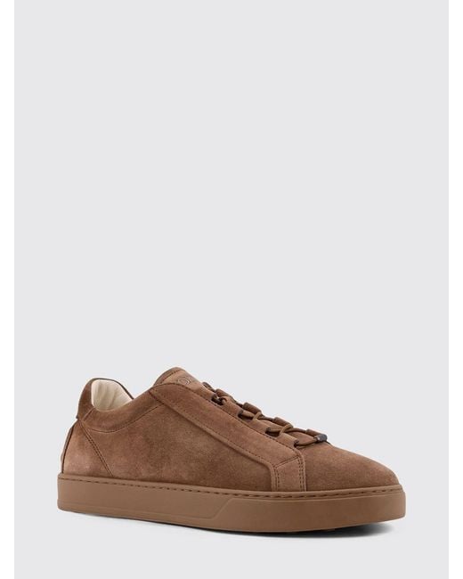 Tod's Brown Suede Sneakers for men