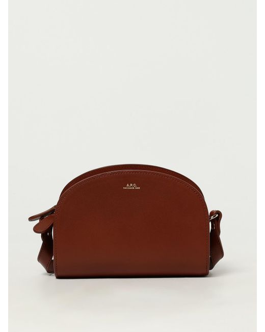 A.P.C. Brown Schultertasche Damen