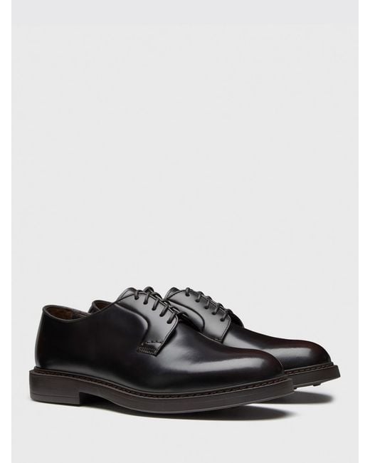 Doucal's Black Brogue Shoes for men