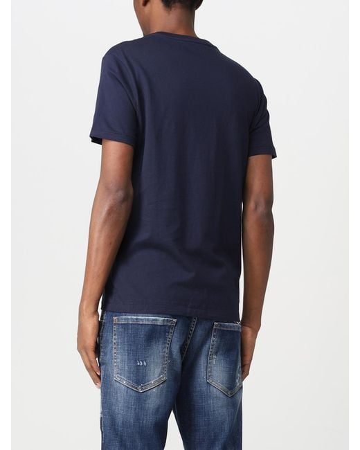 Polo Ralph Lauren Blue Cotton T-shirt With Logo for men