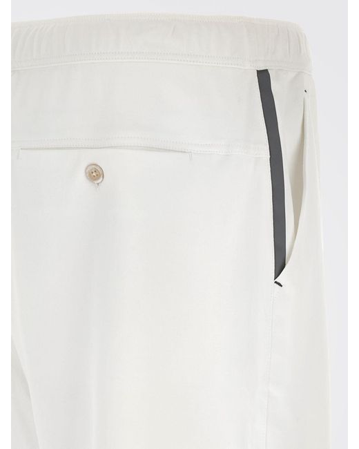 Brunello Cucinelli White Cotton Shorts for men