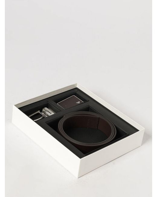 Emporio Armani Brown Belt for men
