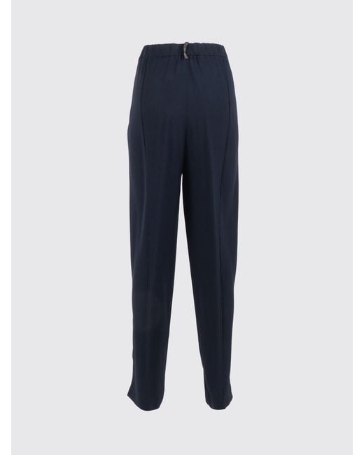 Fabiana Filippi Blue Straight Viscose Blend Pants