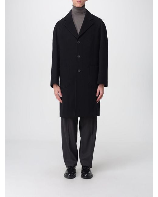 Corneliani Black Coat for men