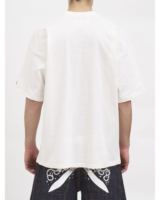 PDF Gray Printed Cotton T-Shirt for men
