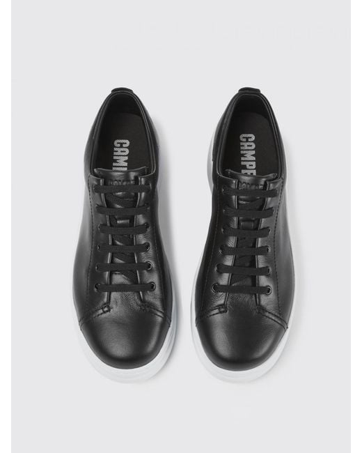 Camper Black Runner Up Sneakers In Calfskin