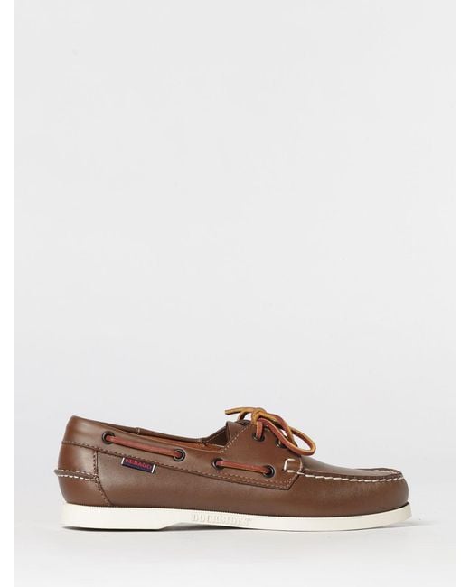 Sebago Brown Docksides Leather Boat Loafers