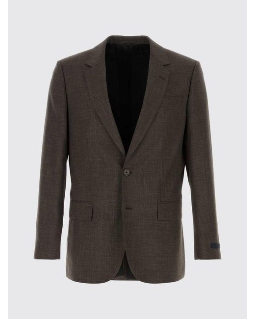 HUGO Brown Single-Breasted Blazer for men