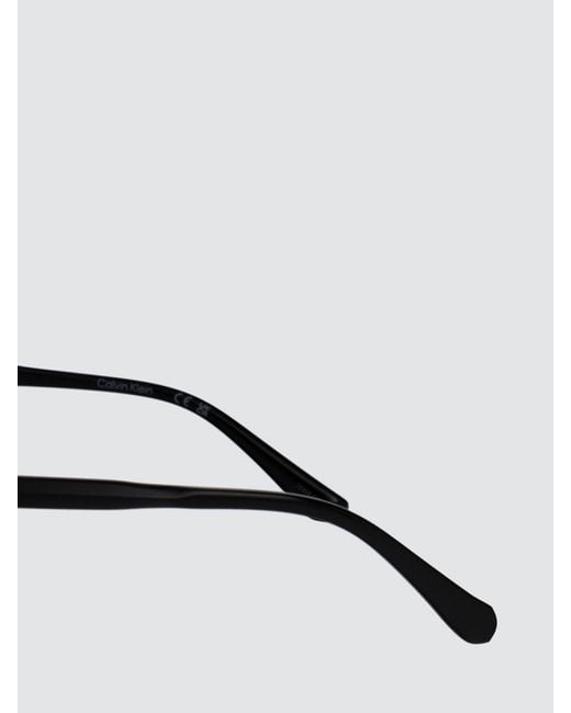 Calvin Klein Blue Aviator Acetate Sunglasses With Cr-39 Lenses for men