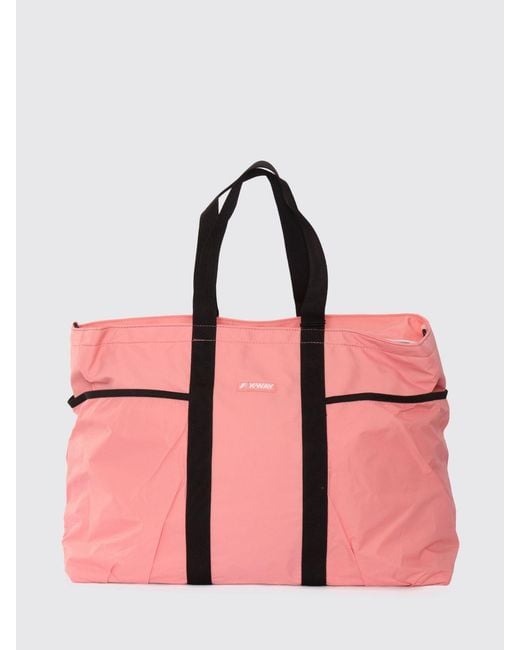 K-Way Pink Saint Malo Waterproof Recycled Nylon Bag