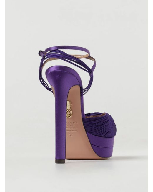 Aquazzura Purple Heeled Sandals