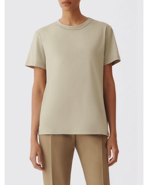 Fabiana Filippi Natural Basic Cotton T-Shirt