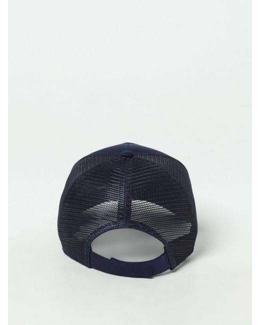Cappello in cotone e mesh di Dolce & Gabbana in Blue da Uomo