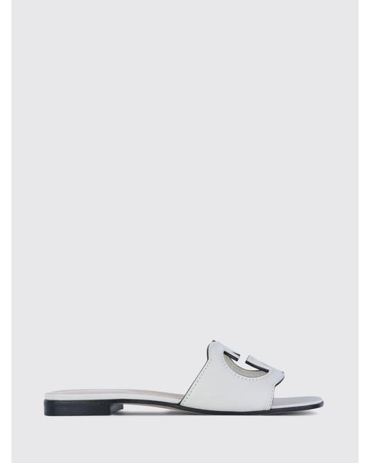 Gucci White Heeled Sandal