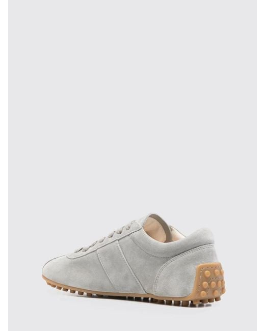 Tod's White Suede Sneakers