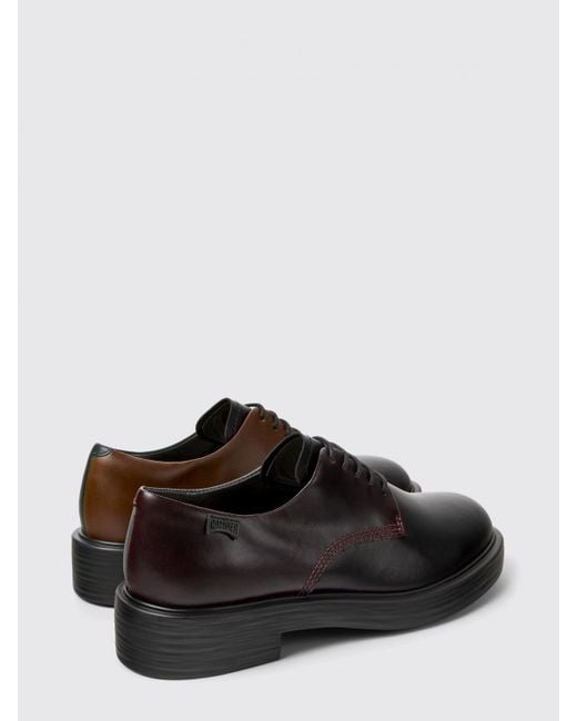 Camper Black Twins Derby Shoes