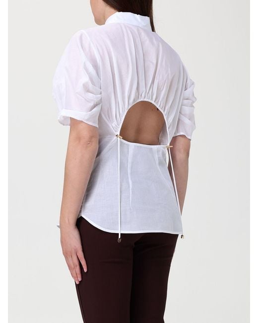 Elisabetta Franchi White Cotton Shirt
