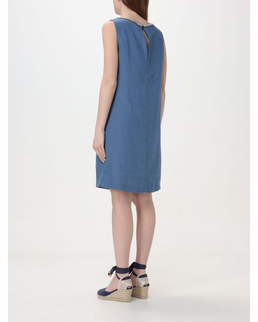 120% Lino Blue Dress