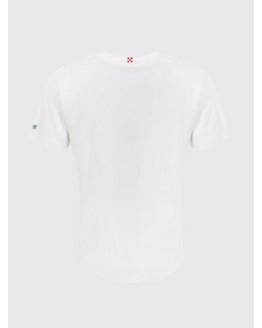 Mc2 Saint Barth White Cotton Crew Neck T-Shirt for men
