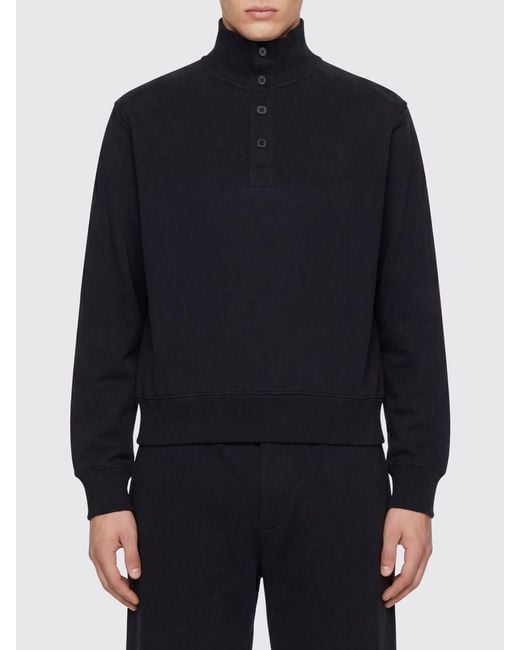 Entire studios Blue Cotton Turtleneck Sweater for men
