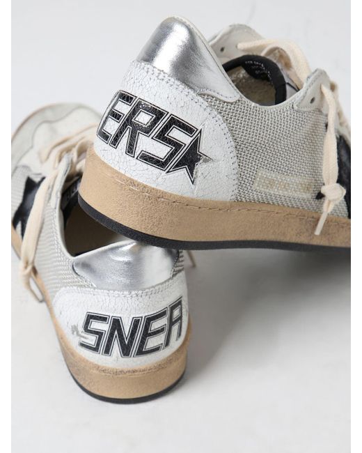 Sneakers Ball Star in nappa e tessuto di Golden Goose Deluxe Brand in White da Uomo