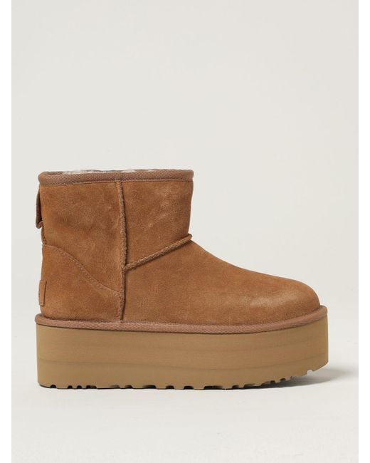 Ugg Brown Flat Ankle Boots