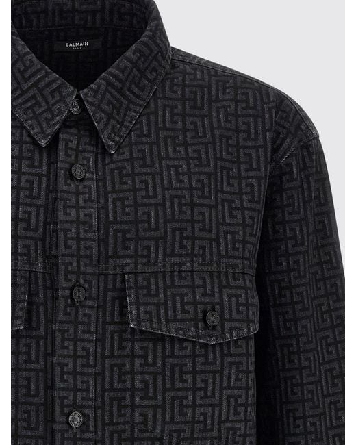 Camicia di Balmain in Blue da Uomo