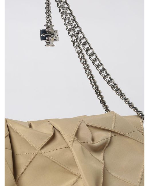 Tory Burch Natural Fleming Quilted Nylon Bag