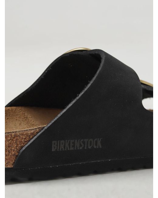 Sandalo Arizona Big Buckle in pelle di Birkenstock in Black