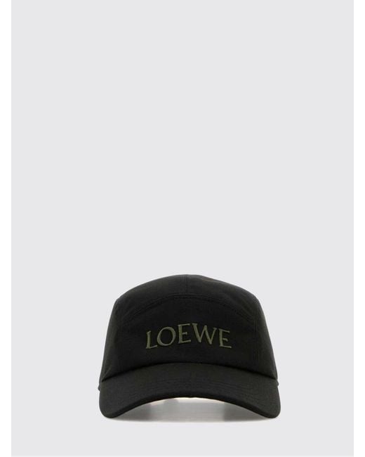 Loewe Black Anagram-Embroidered Cotton-Twill Baseball Cap for men