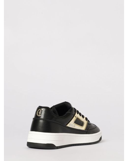 Just Cavalli Black Leather Sneakers